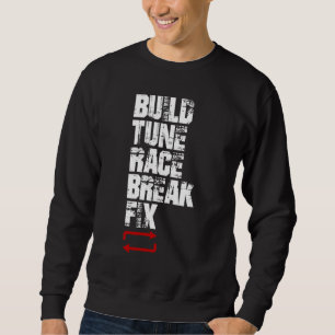 Sweatshirt Mécanique de réglage homme de la course automobi