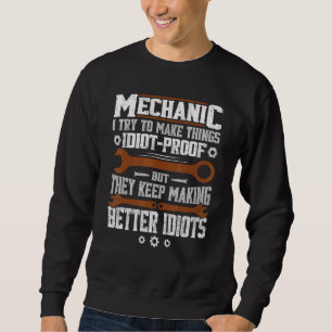 Sweatshirt Mécanique Pour Hommes Papa Voiture Garage Auto Méc