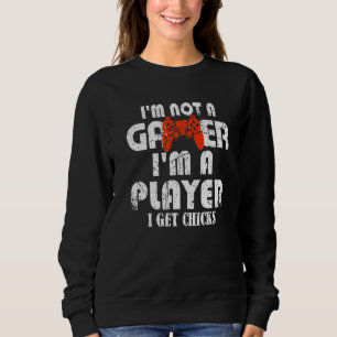 Sweatshirt Mecs Je ne suis pas un gamer je suis un joueur je