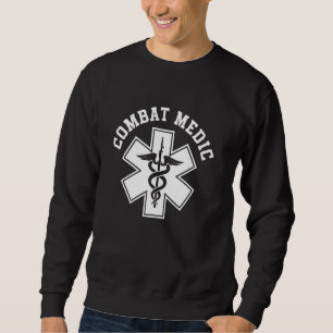 Sweatshirt Médaille de combat Médaille de premiers soins Mili