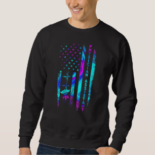 Sweatshirt Médecin adjoint Drapeau Usa 4 Juillet Da