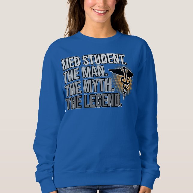 Sweatshirt Médecin Homme Mythe Légende École Médicale Docteur (Devant)