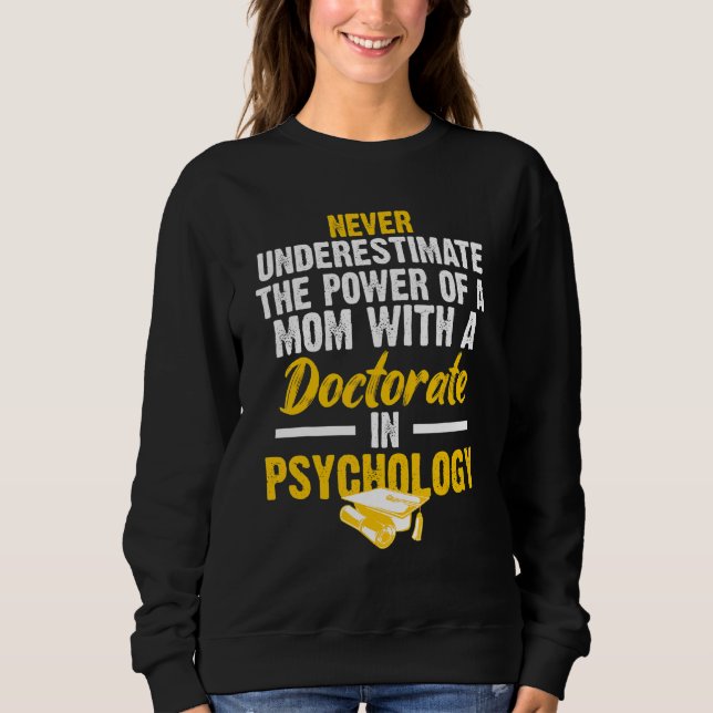Sweatshirt Médecin Psychologique Doctorat Doctorat 1 (Devant)