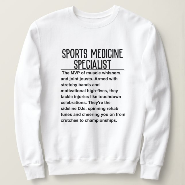 Sweatshirt Médecine du sport (Design devant)