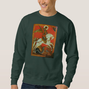 Sweatshirt médiéval de St George et de dragon