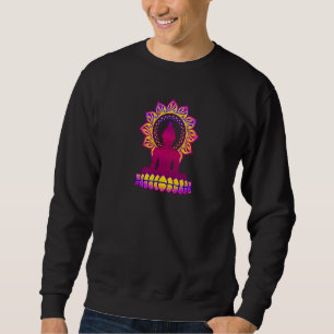 Sweatshirt Méditation Bouddha Coeur Chakra Lotus Fleur Zen Sp