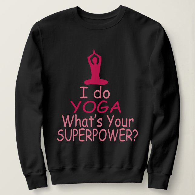 Sweatshirt Méditation De Yoga Cute, Méditation, Namaste (Design devant)