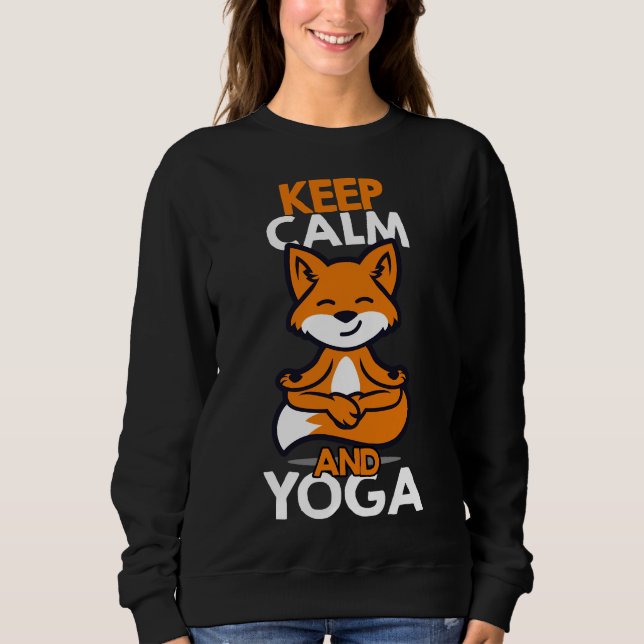 Sweatshirt Méditation de Yoga Fox (Devant)