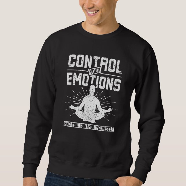 Sweatshirt Méditation pour contrôler vos émotions (Devant)