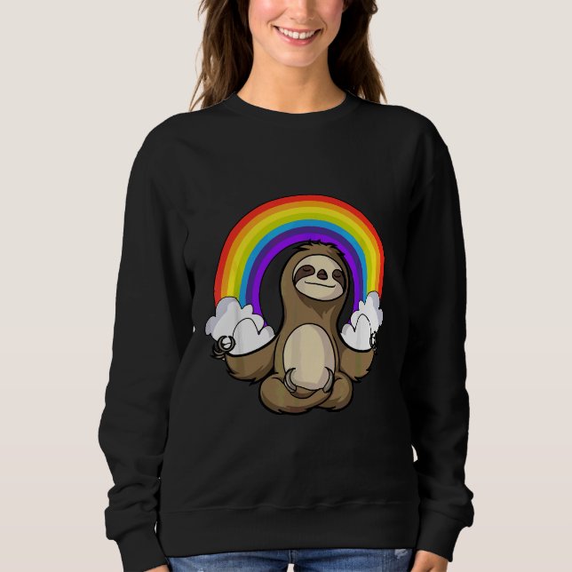 Sweatshirt Méditer la fente arc-en-ciel (Devant)