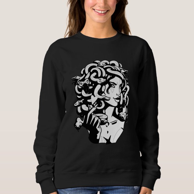 Sweatshirt Medusa Head Snake Hair Greek Mythology Ancient Lov (Devant)