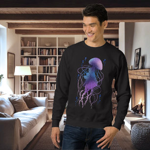 Sweatshirt Méduse Éthérée Violet Bleu