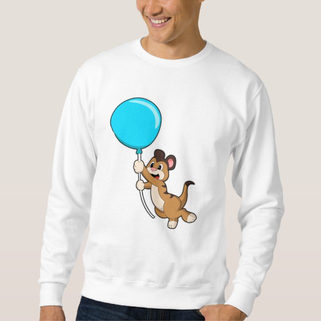 Sweatshirt Meerkat avec ballon (Devant)