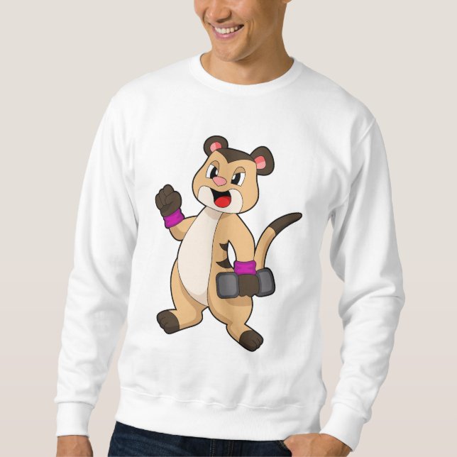 Sweatshirt Meerkat avec Dumbbell (Devant)