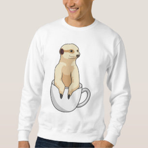 Sweatshirt Meerkat avec la coupe du café