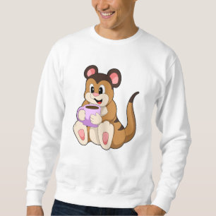 Sweatshirt Meerkat avec la coupe du café