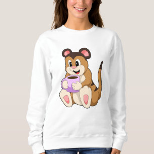 Sweatshirt Meerkat avec la coupe du café