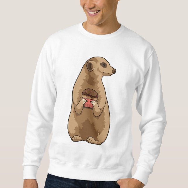 Sweatshirt Meerkat avec Muffin (Devant)