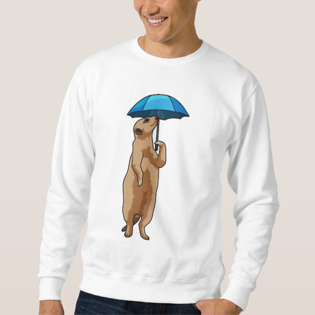 Sweatshirt Meerkat avec parapluie (Devant)