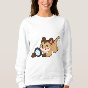 Sweatshirt Meerkat avec verre grossissant