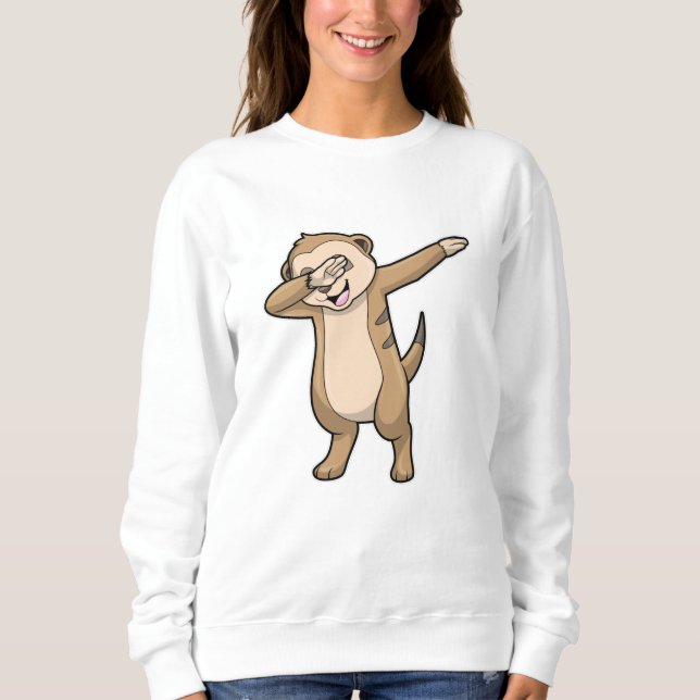 Sweatshirt Meerkat comme Dance Hip hop Dab (Devant)