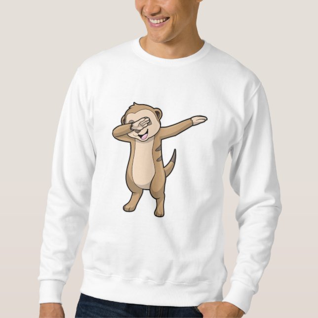 Sweatshirt Meerkat comme Dance Hip hop Dab (Devant)