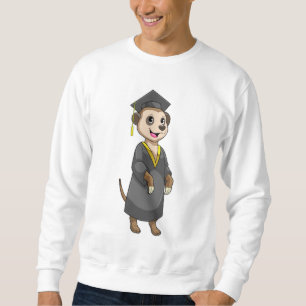 Sweatshirt Meerkat comme étudiant avec diplôme