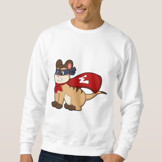 Sweatshirt Meerkat en héros avec masque (Devant)