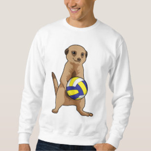 Sweatshirt Meerkat with Volleyball