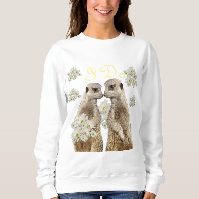 Sweatshirt Meerkats En Amour, (Devant)