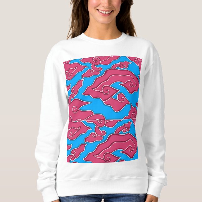 Sweatshirt Mega Mendung Batik (Devant)