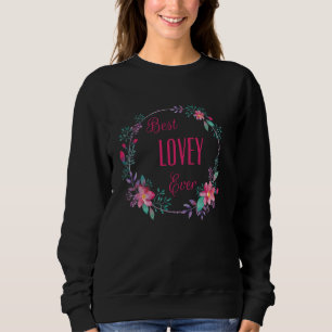 Sweatshirt Meilleur amour jamais avec rose Floral Fun Tante G
