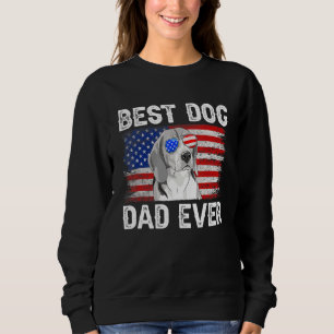 Sweatshirt Meilleur Beagle père jamais American Drapeau 4 Jui