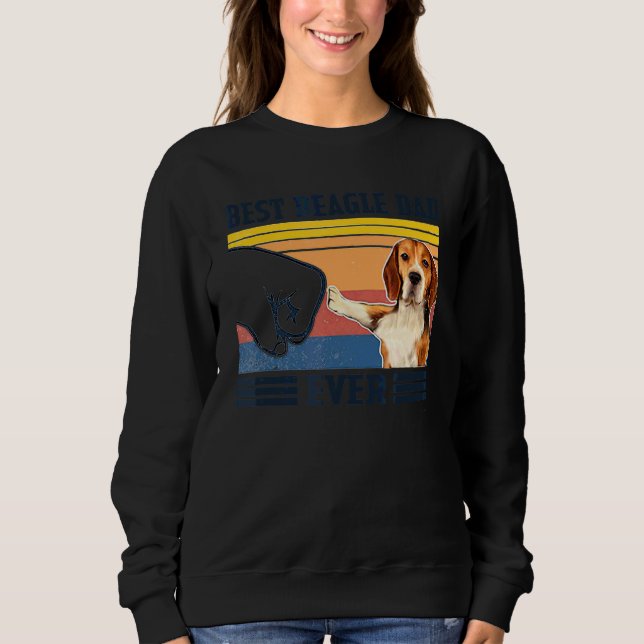 Sweatshirt Meilleur Beagle père jamais chien Fête des pères (Devant)