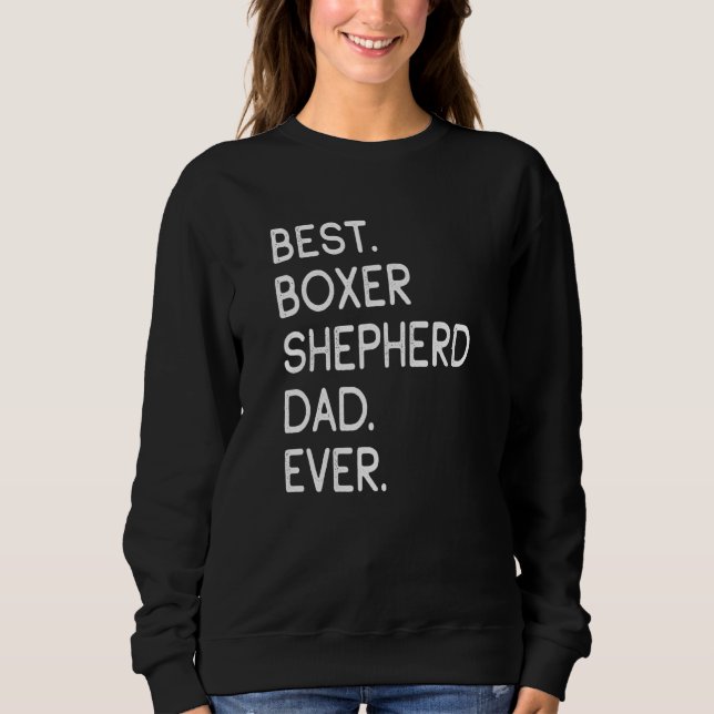Sweatshirt Meilleur Berger Boxer père jamais (Devant)
