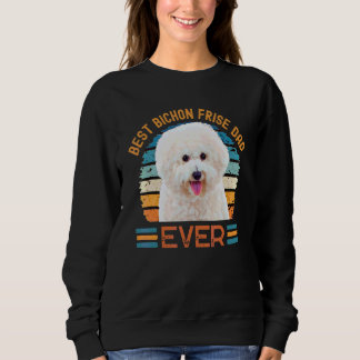 Sweatshirt Meilleur Bichon Frise Papa Ever Chien Fête des pèr