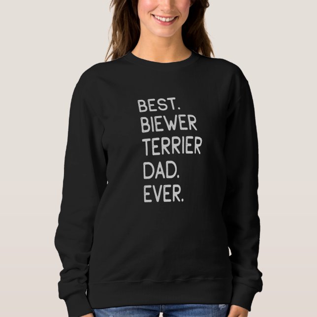 Sweatshirt Meilleur Biewer Terrier Papa Jamais (Devant)