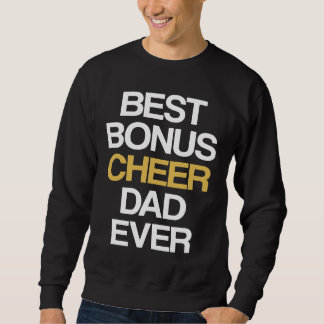 Sweatshirt Meilleur Bonus Encourage Papa Jamais Cheerleading