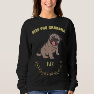 Sweatshirt Meilleur Carlin Mamie Jamais - J'Aime Mon Chien T-