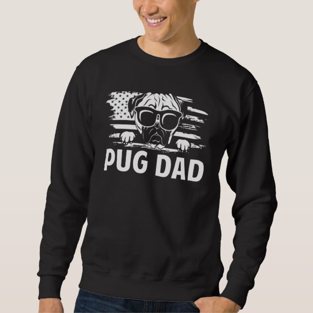 Sweatshirt Meilleur Carlin Papa Jamais Pour Carlin Chien Anim (Devant)