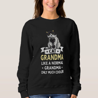 Sweatshirt Meilleur Chat Grand-mère Jamat Chat