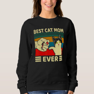 Sweatshirt Meilleur Chat Maman Jamais Femmes Vintage Bump Fit