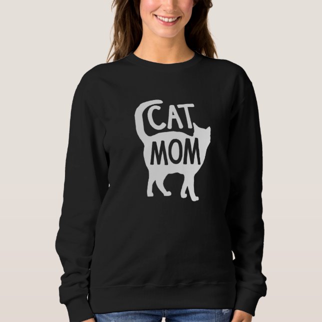 Sweatshirt Meilleur Chat Maman Mère Femmes Kitty Girfriend Ki (Devant)