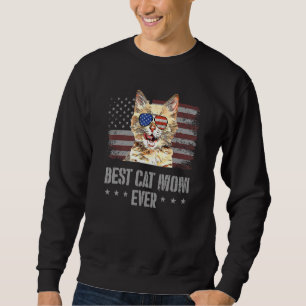 Sweatshirt Meilleur Chat Munchkin Maman Jamais Retro États-Un