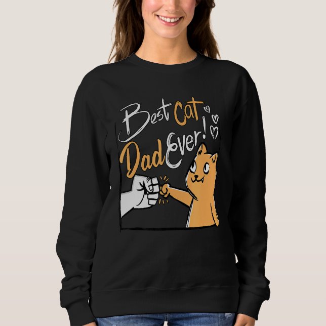 Sweatshirt Meilleur chat papa jamais (Devant)