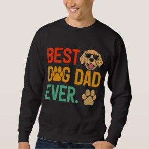 Sweatshirt Meilleur chien de canicule papa Jamais Poodle papa