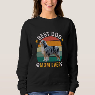 Sweatshirt Meilleur Chien Maman Jamais Rétro Miniature Améric