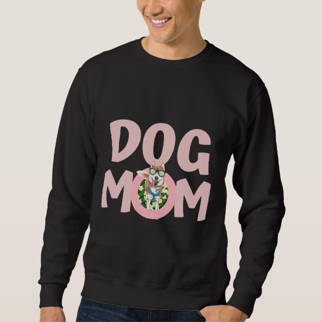 Sweatshirt Meilleur Chien Maman Jamais Sibérien Husky (Devant)