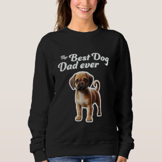Sweatshirt Meilleur Chien Papa Jamais - Puggle