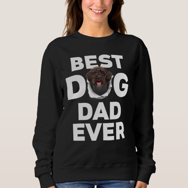 Sweatshirt Meilleur Chien Papa Jamais Schnoodle (Devant)